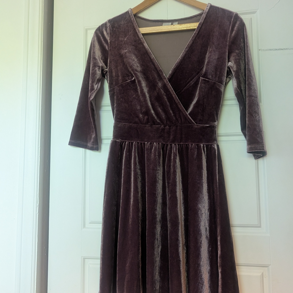 Twik Purple Ruched Wrap Dress